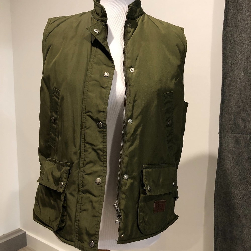 Ralph Lauren snap/zip front "hunting look" vest